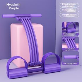Womens Adjustable Shoulder- And Back-Open Foot-Operated Resistance Trainer (Option: Purple-Foot Pedal)