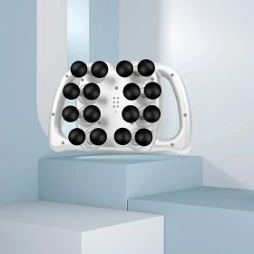 16 Head Fascia Gun, Full Body Massager, Instrument For Waist Back, Legs, Arm Muscle Relaxation, Home Multi-part Massage Gun (Option: WHITE)